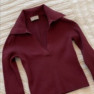Babaton Sculpt Knit Polo Longsleeve